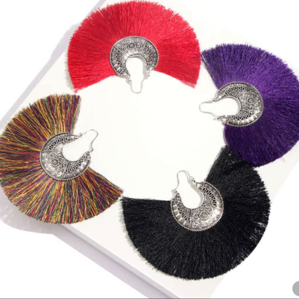 Extra Large Fringe Earrings